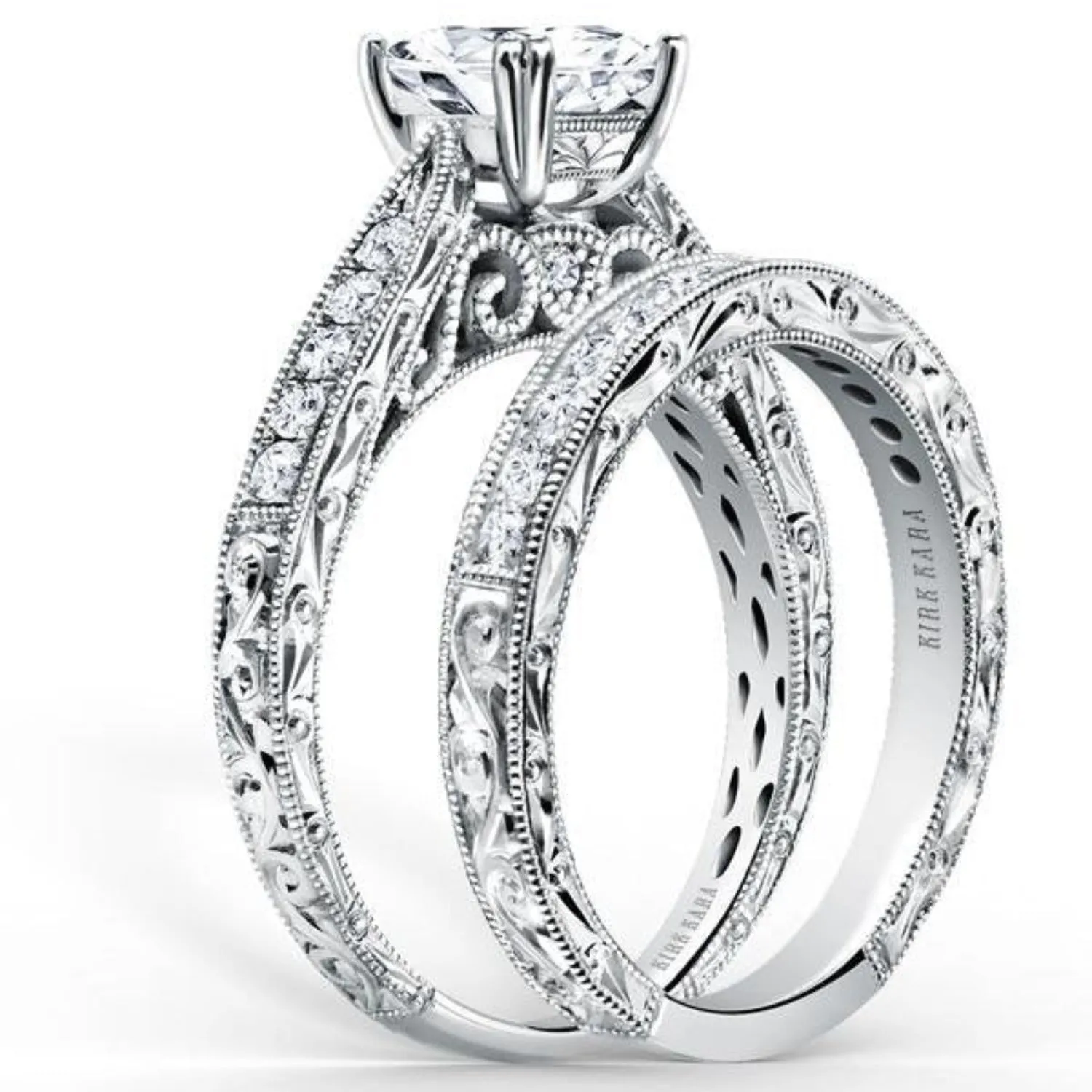 Kirk Kara "Stella" Princess Cut Diamond Engagement Ring