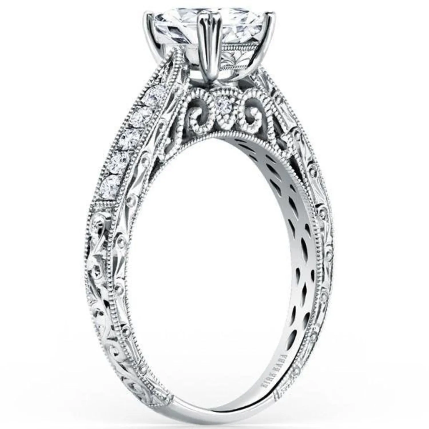 Kirk Kara "Stella" Princess Cut Diamond Engagement Ring