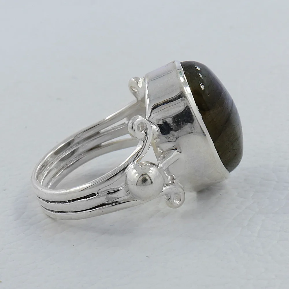Kunzite Gemstone Sterling Silver Women Ring
