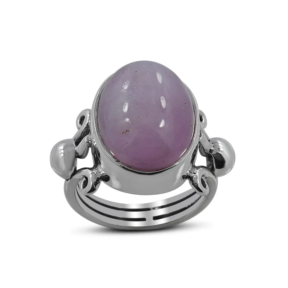Kunzite Gemstone Sterling Silver Women Ring