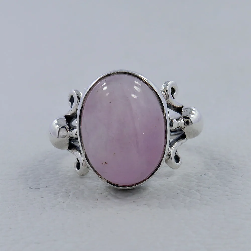 Kunzite Gemstone Sterling Silver Women Ring
