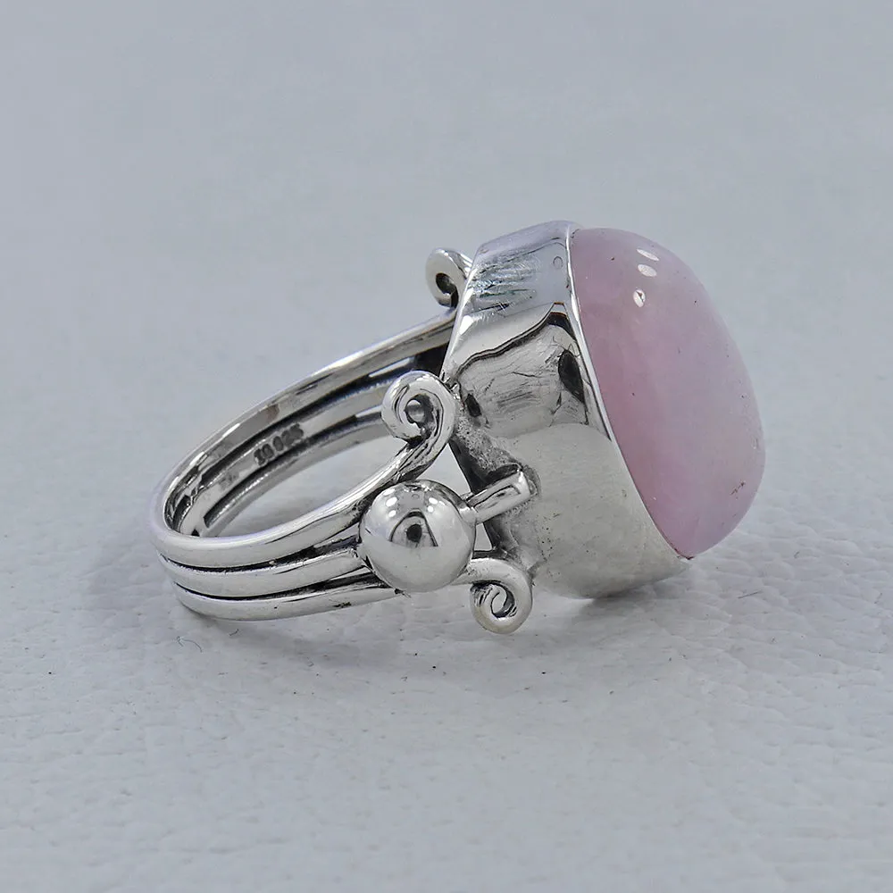 Kunzite Gemstone Sterling Silver Women Ring