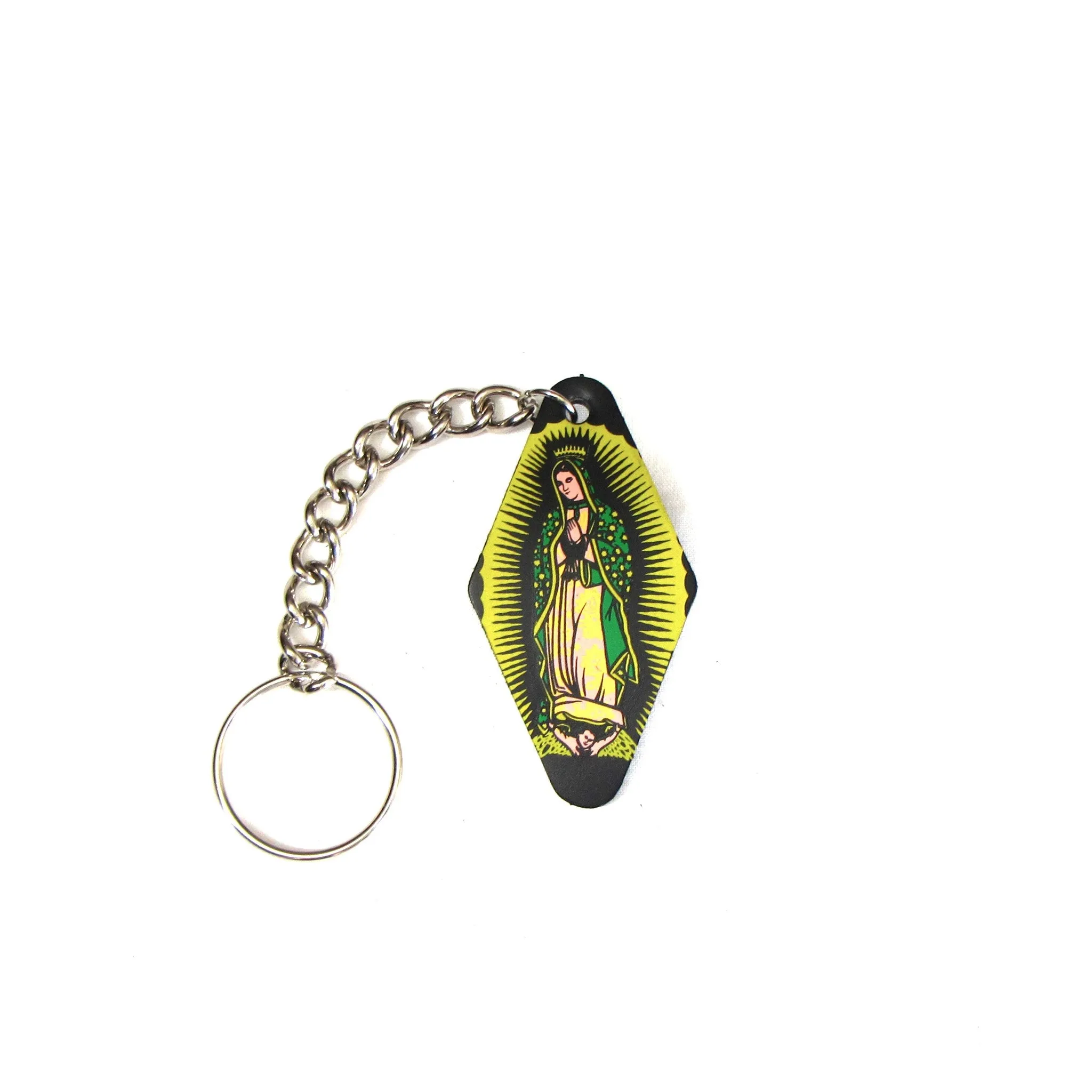 KX-12  Leather Key Chain- Lady of Guadalupe