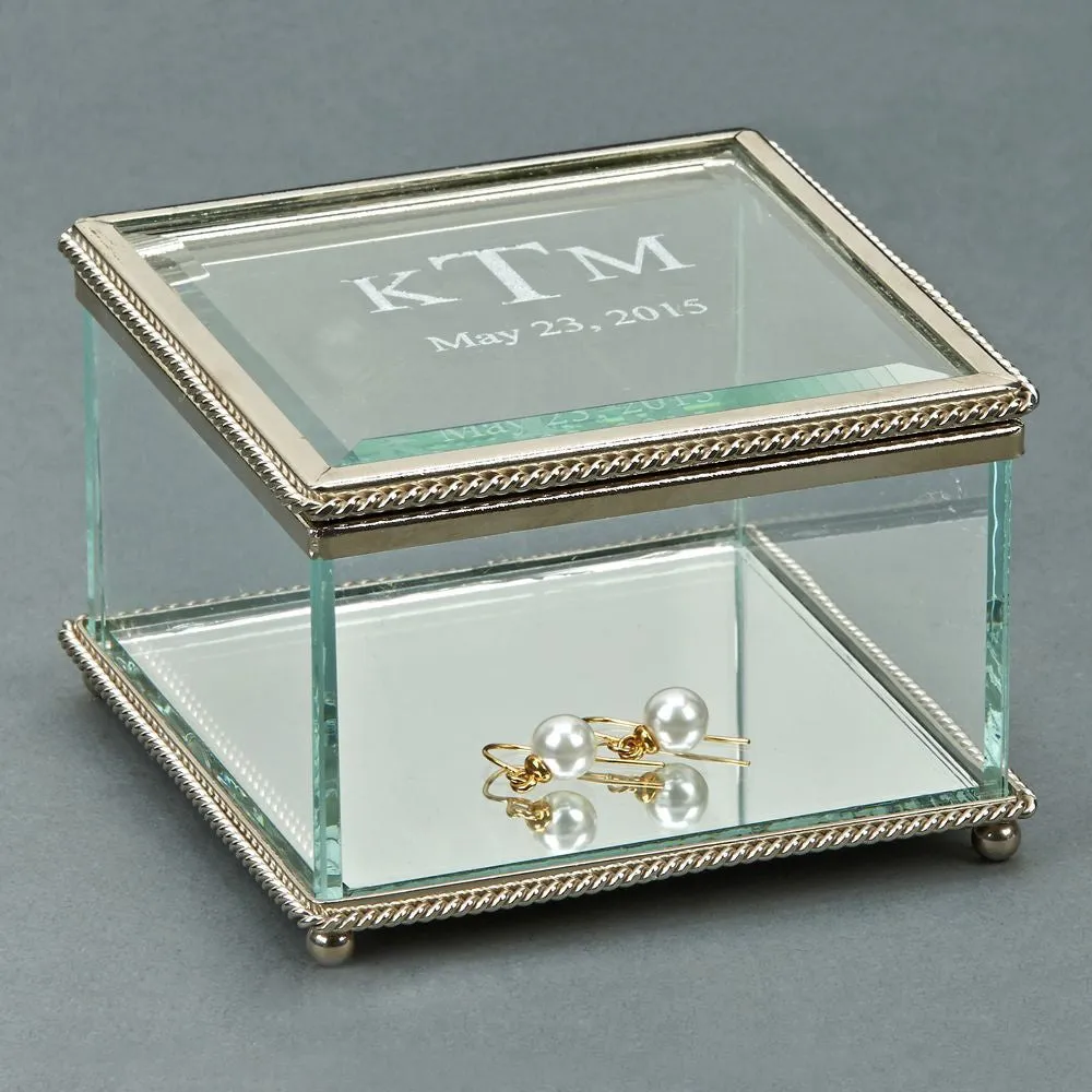 L00500 -  Glass Jewelry Box