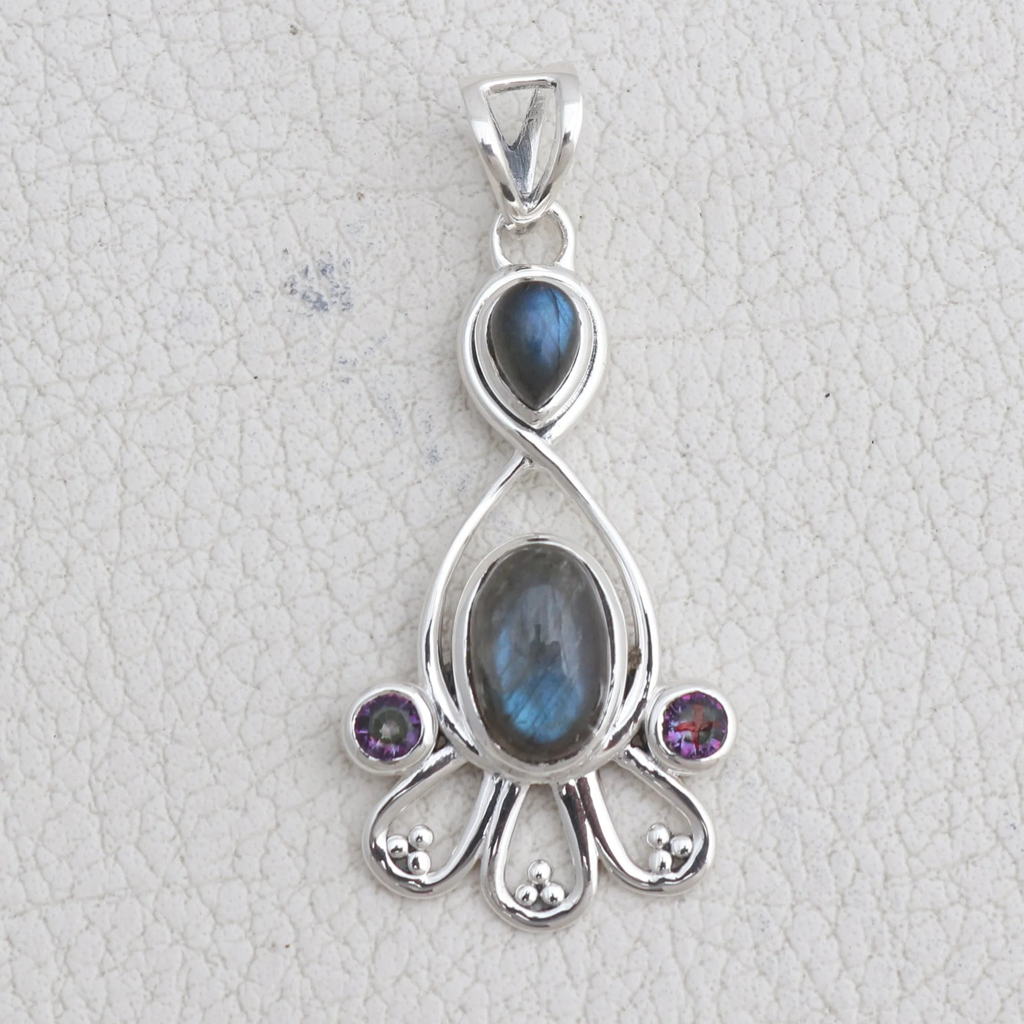 Labradorite Silver Jewelry Set