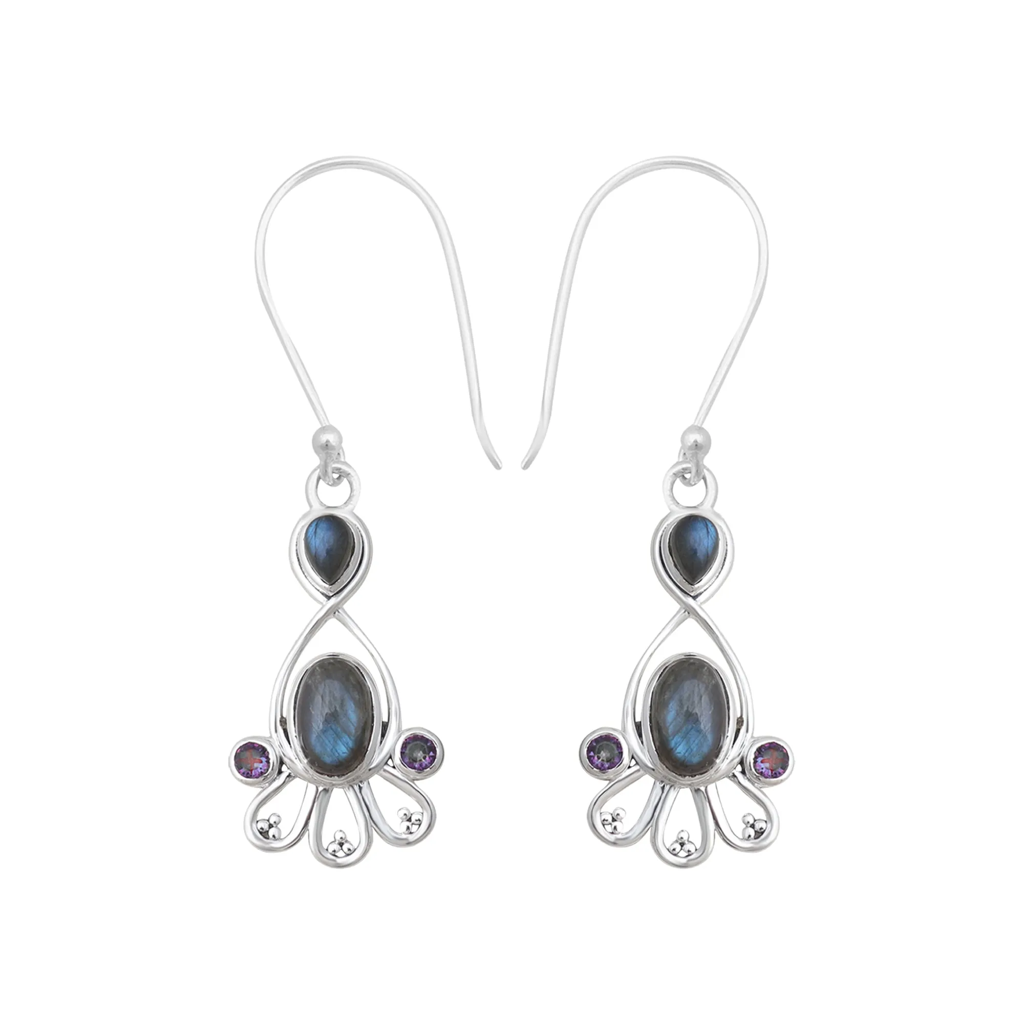 Labradorite Silver Jewelry Set