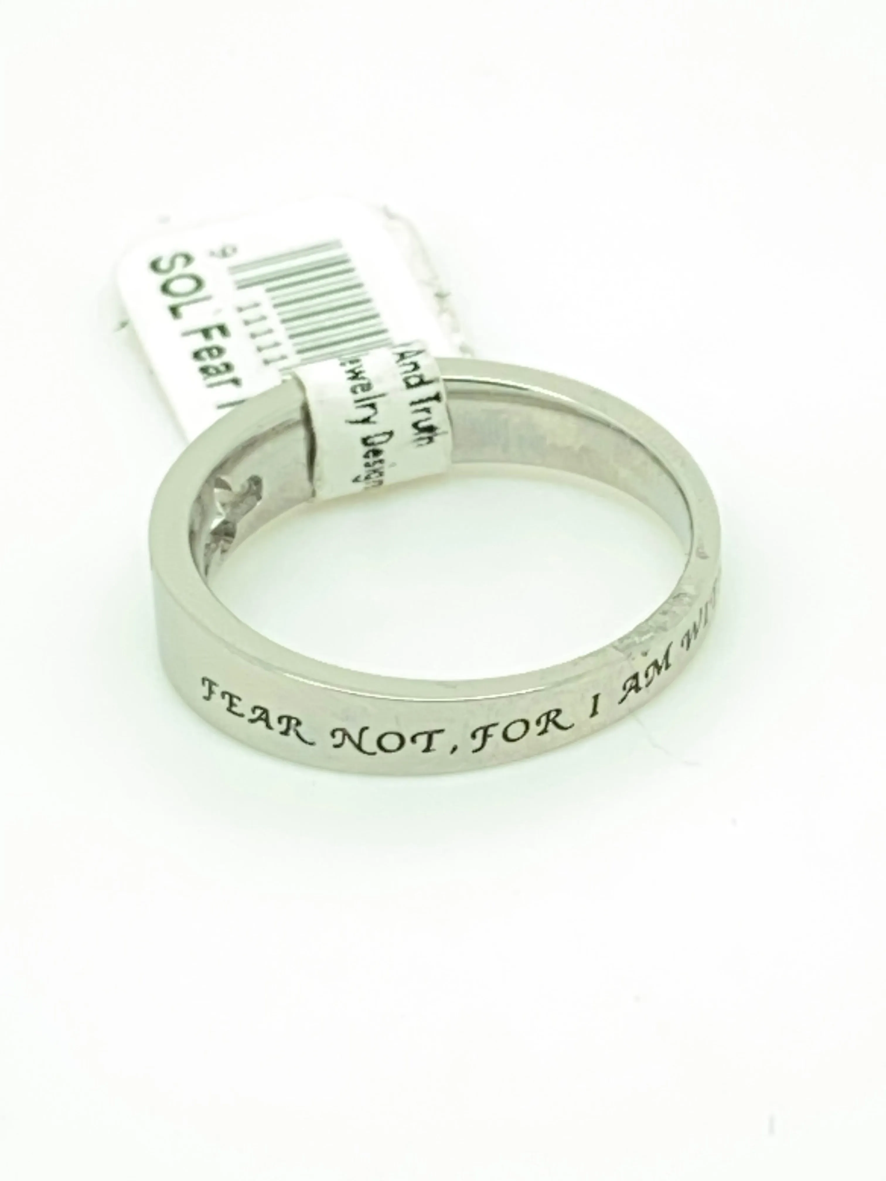 Lady's "Fear Not" Solitaire Ring