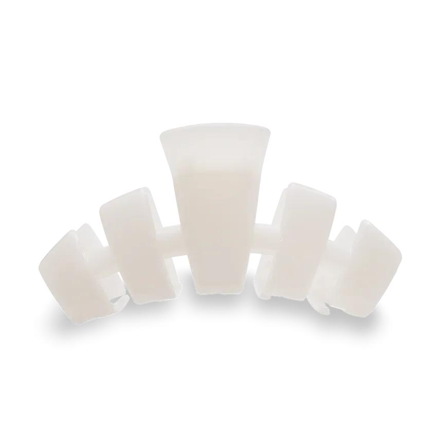 Large Teleties Claw Clip - Coconut White