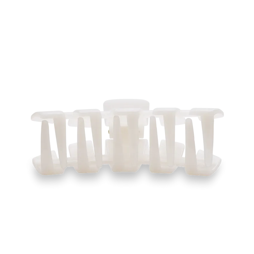 Large Teleties Claw Clip - Coconut White
