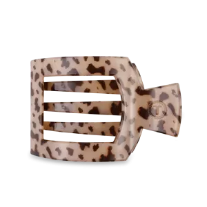 Large Teleties Flat Square Clip - Blonde Tortoise