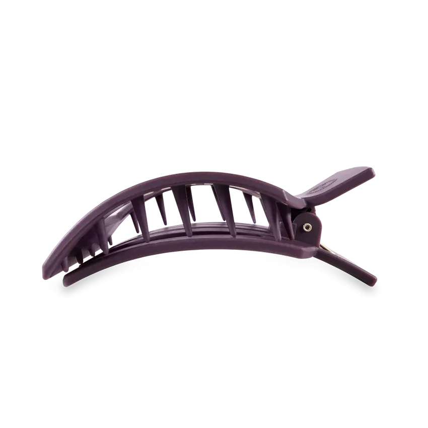 Large Teleties Flat Square Clip - Burgundy Bliss