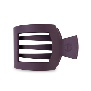 Large Teleties Flat Square Clip - Burgundy Bliss
