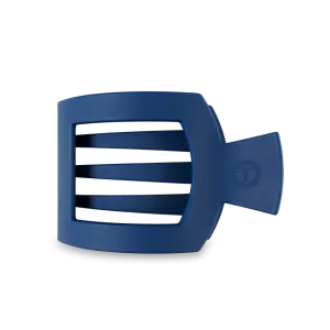 Large Teleties Flat Square Clip - Midnight Rain Navy