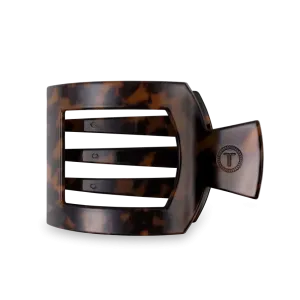 Large Teleties Flat Square Clip - Tortoise