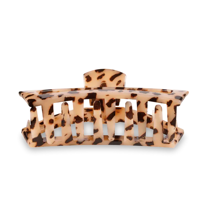 Large Teleties Open Claw Clip - Blonde Tortoise
