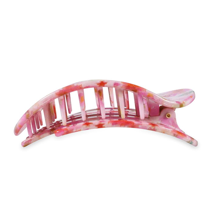 Large Teleties x Laura Park Flat Oval Clip - Giverny