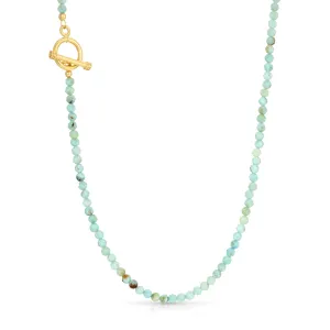 Larimar Beaded Toggle Necklace