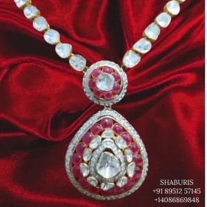 Latest Indian Jewelry,South Indian Jewelry,kundan Haram,kundan choker,Indian Wedding Jewelry,pure Silver indian jewelry - NIHIRA - SHABURIS
