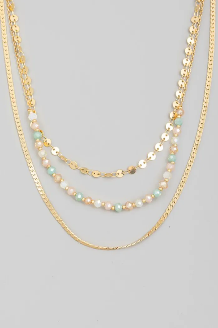 Layered Beaded Necklace