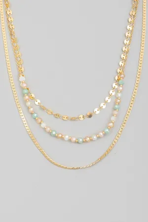Layered Beaded Necklace