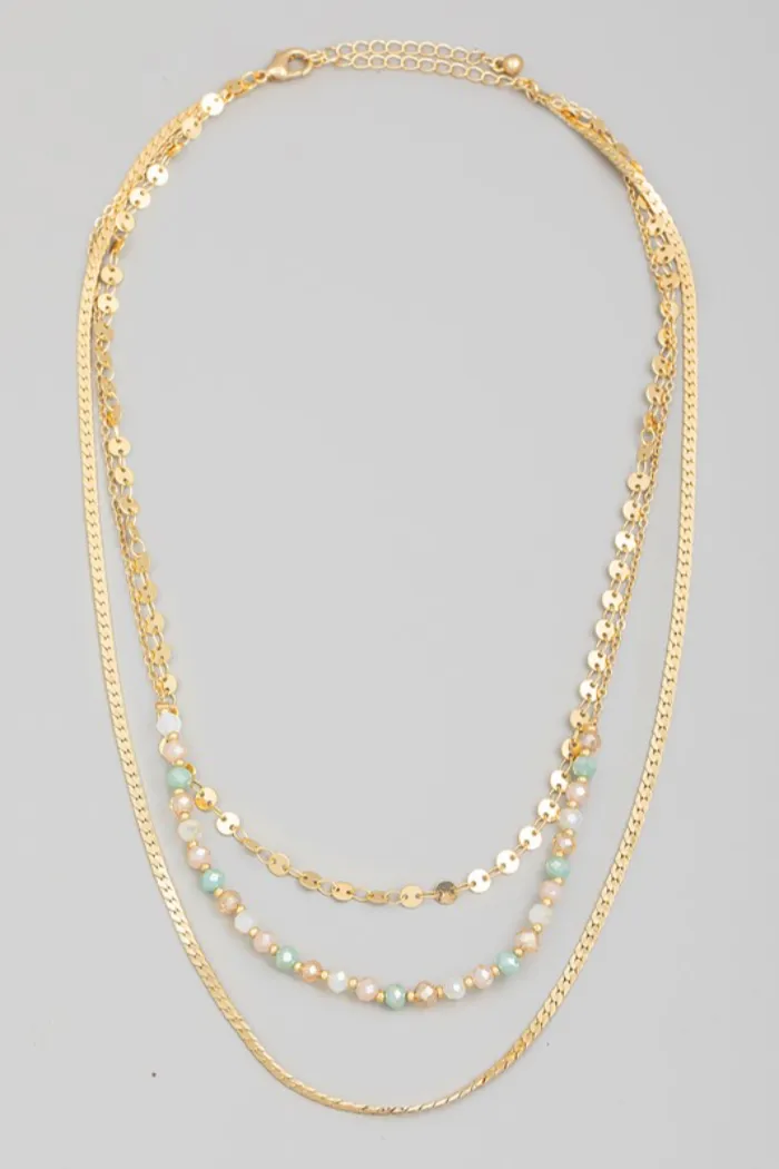 Layered Beaded Necklace
