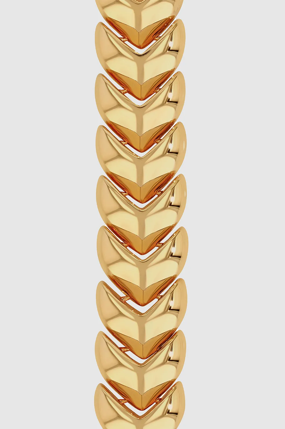 Layered Heart Chain Bracelet - Gold