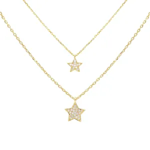 Layered Star Necklace Set