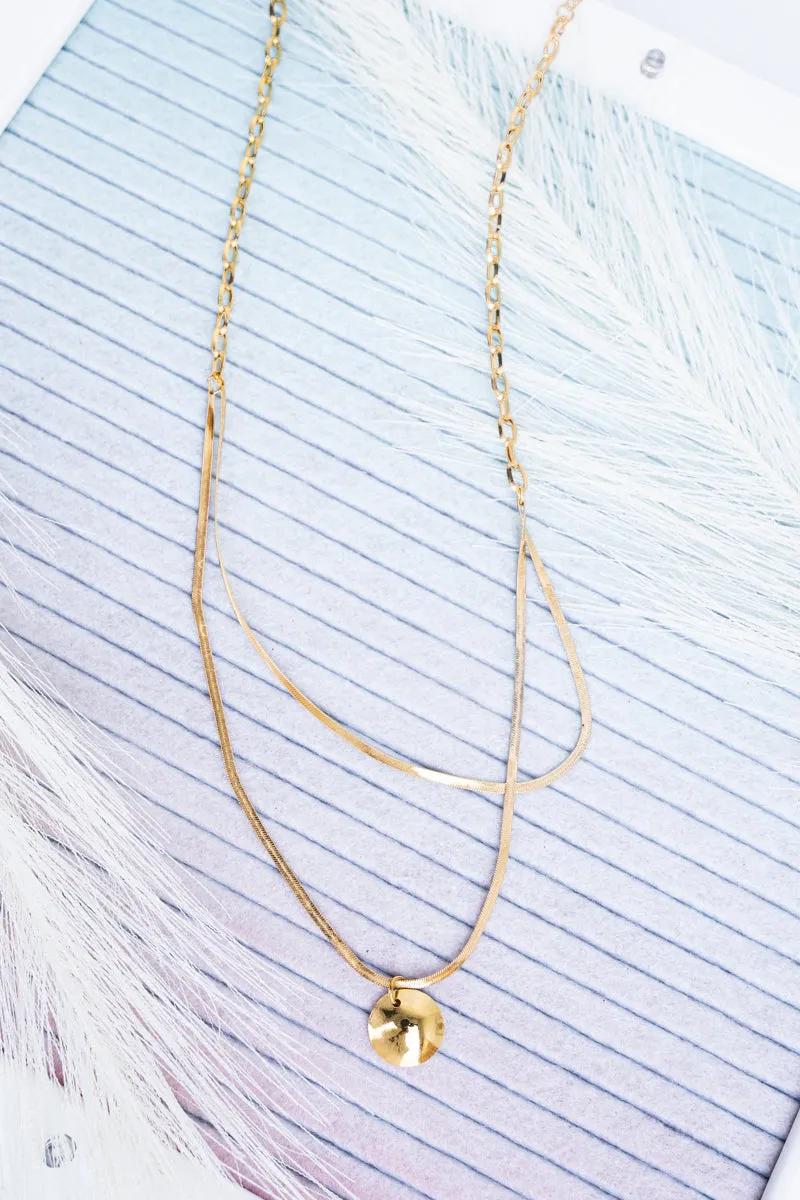 Layla Goldtone Layered Chain Necklace
