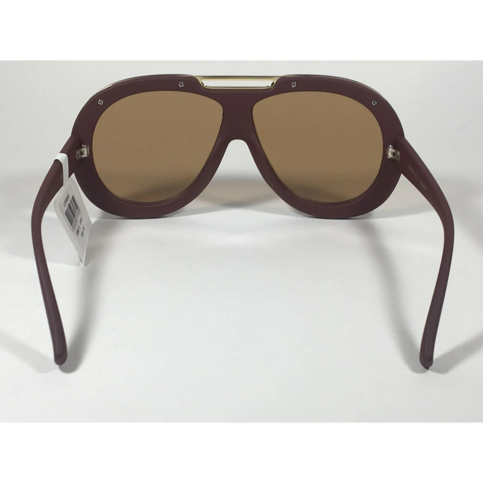 Le Specs LSP1802402 Inferno Large Aviator Pilot Sunglasses Dark Red Wine Shiraz Brown Lens