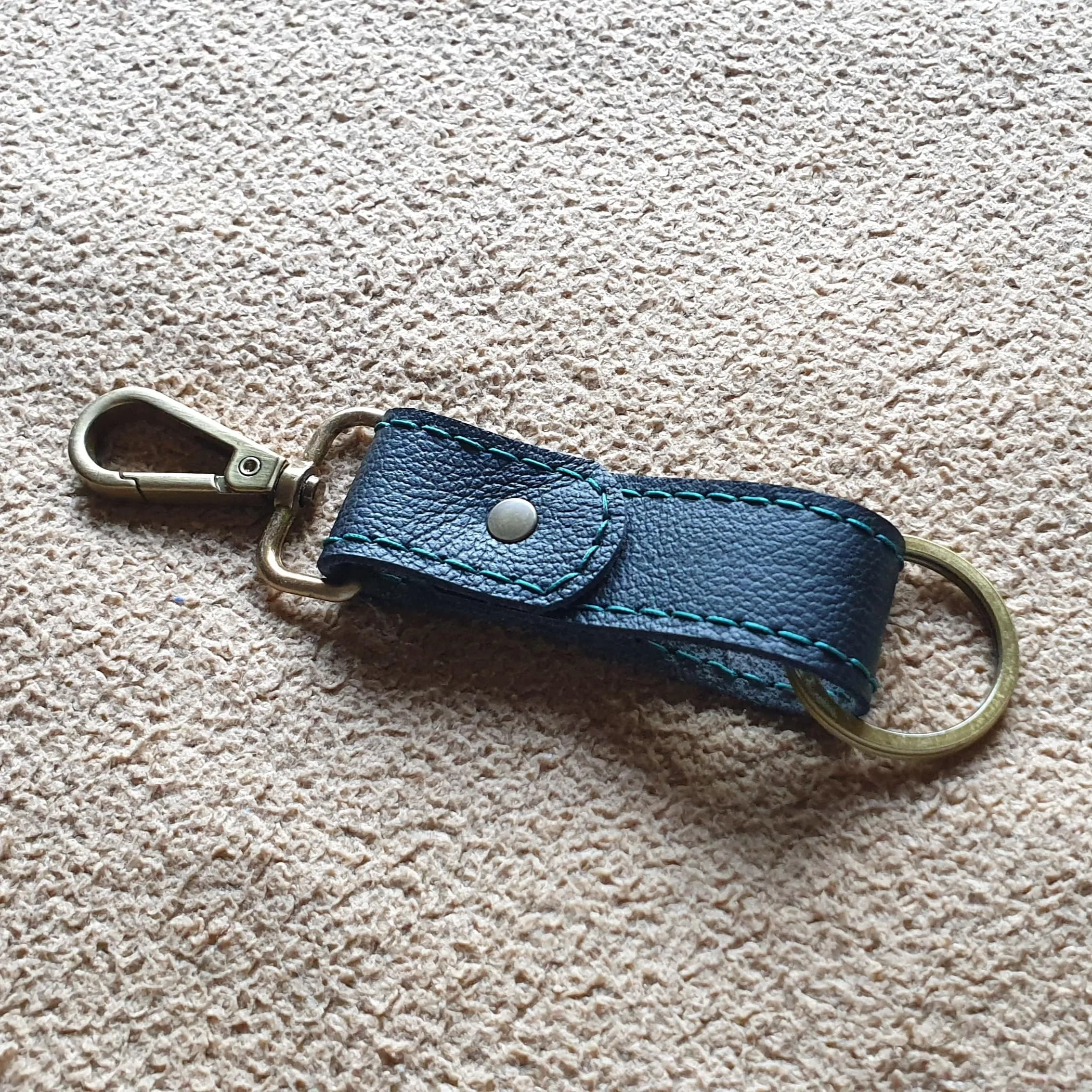 Leather keychain