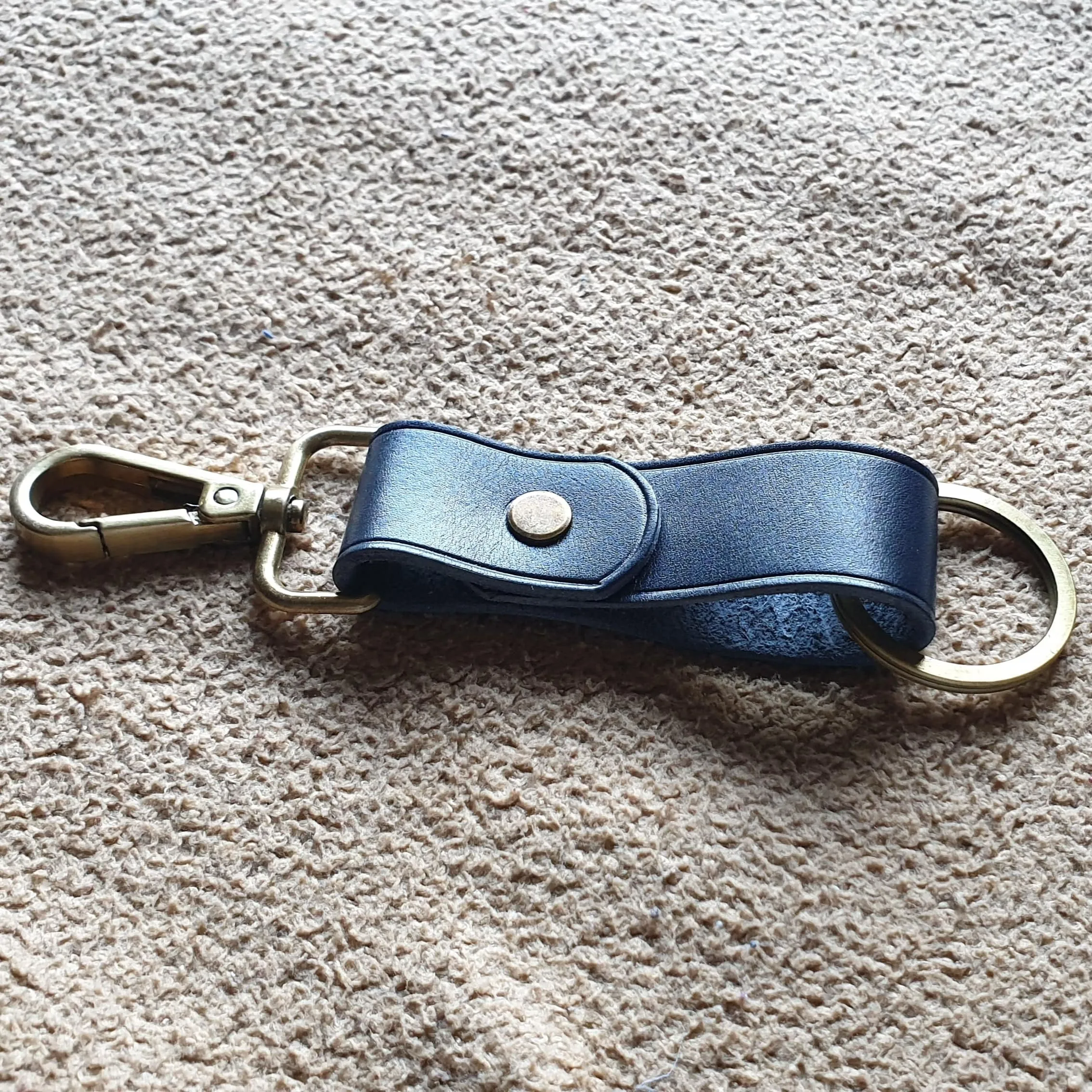 Leather keychain