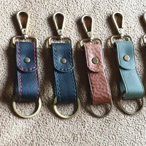 Leather keychain