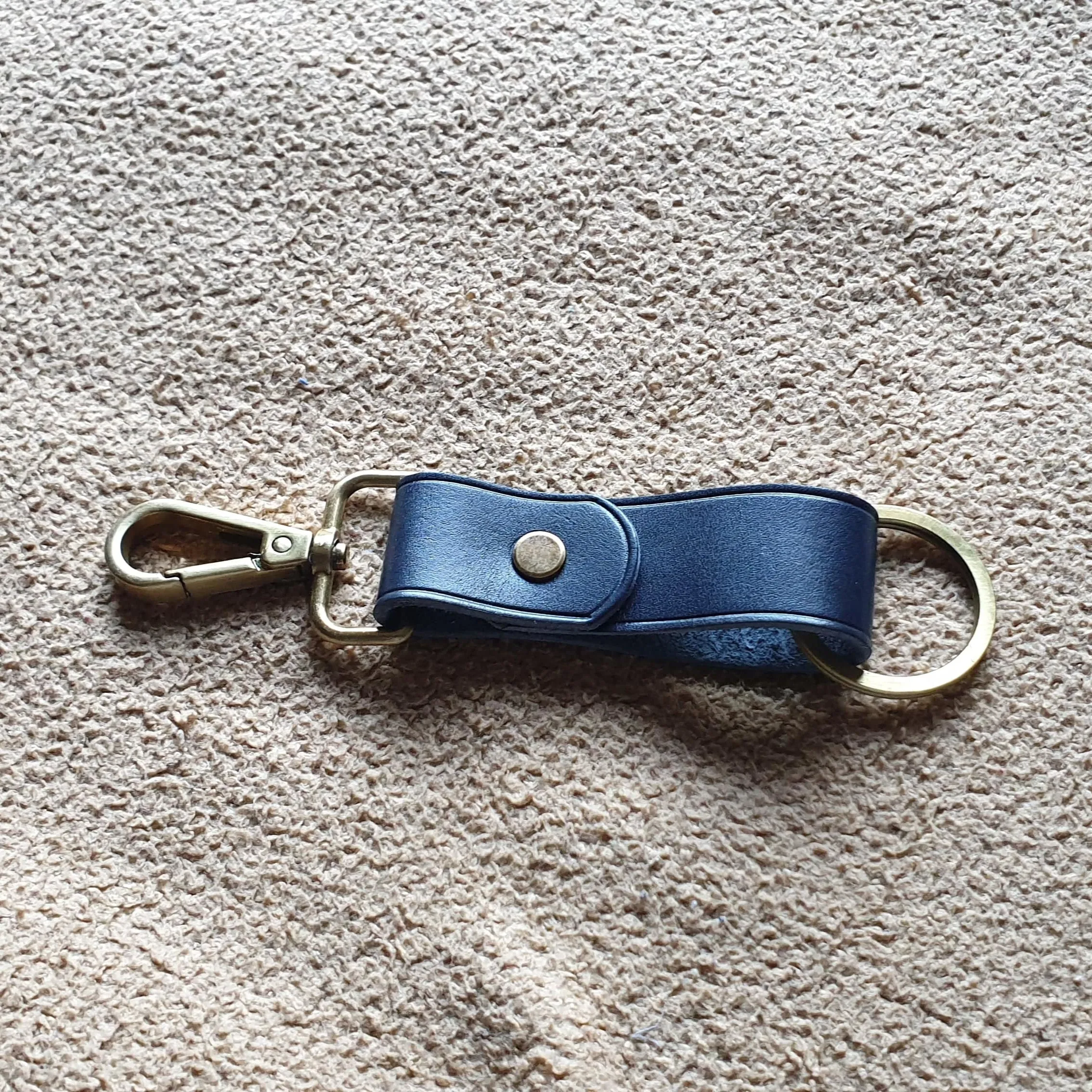 Leather keychain