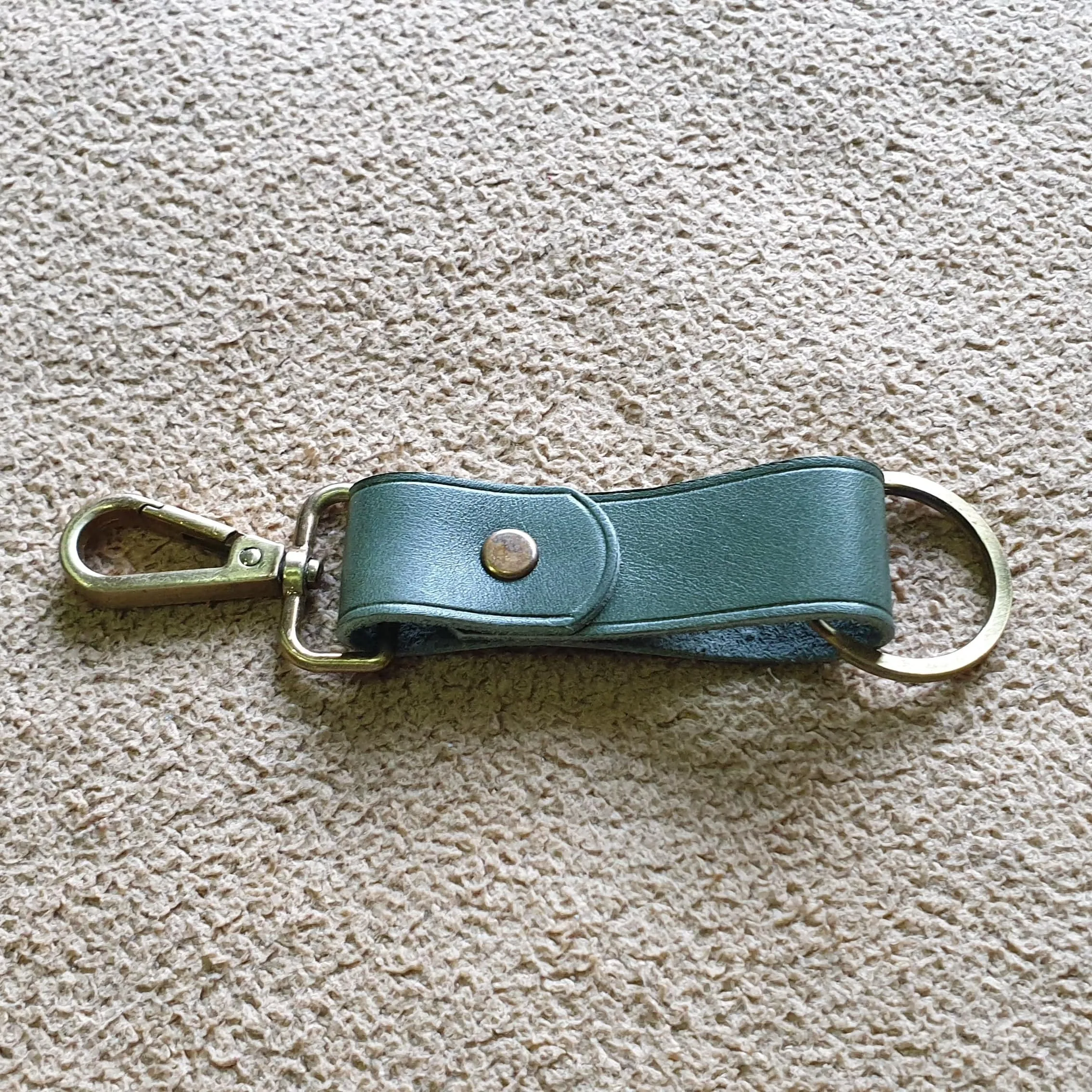 Leather keychain