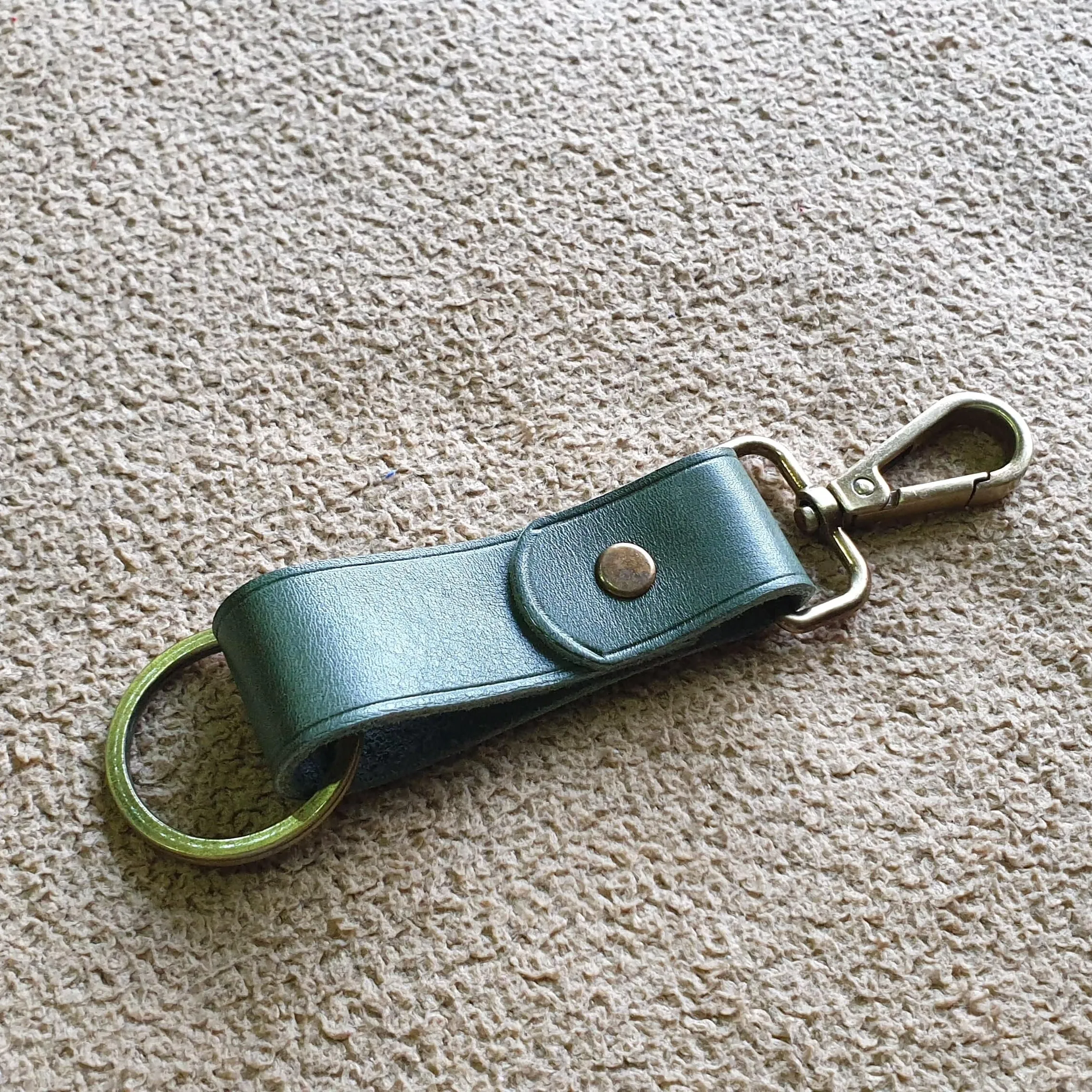 Leather keychain