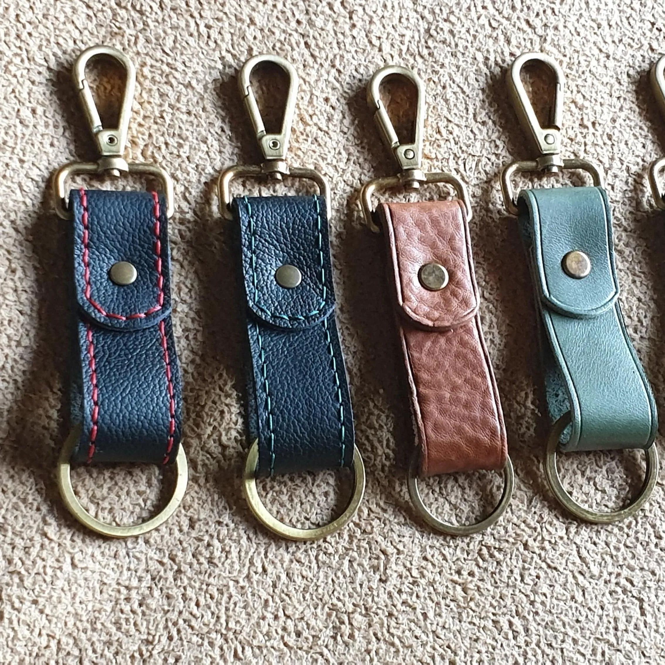Leather keychain