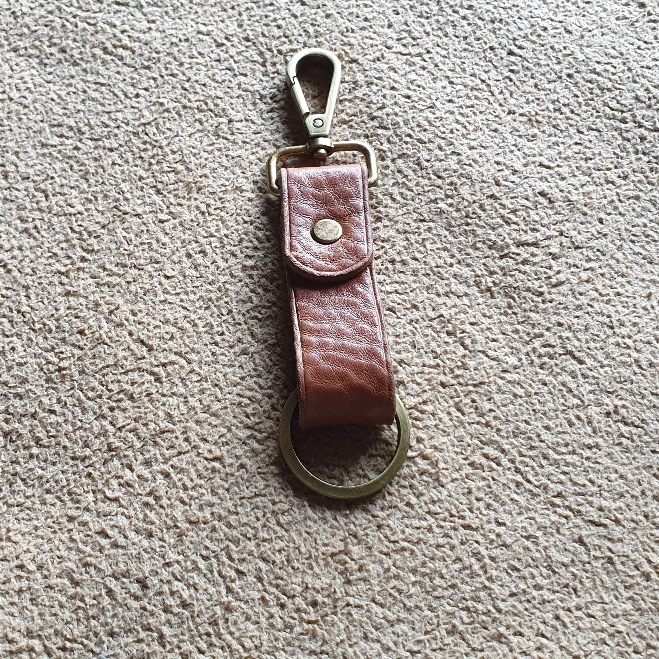 Leather keychain