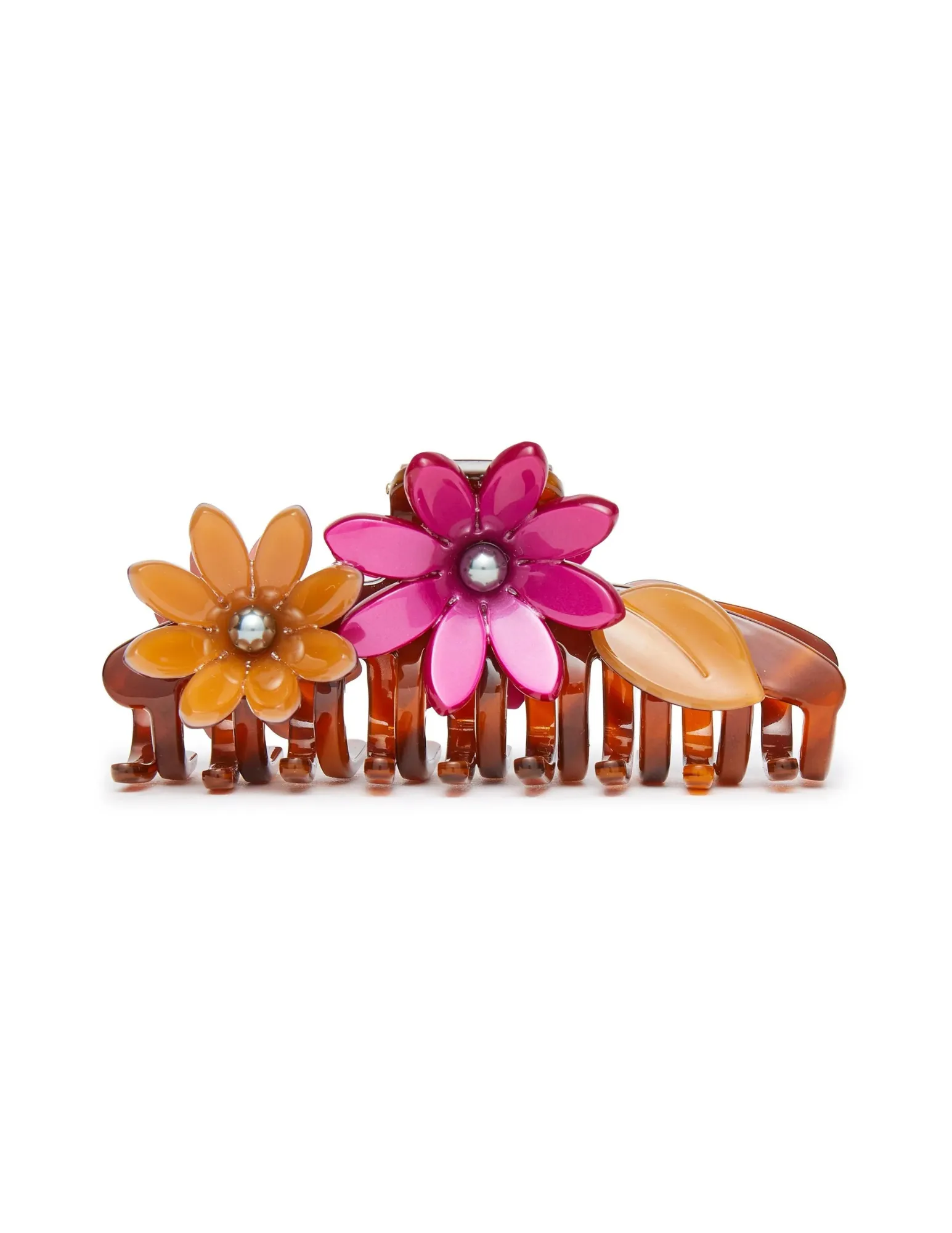 Lele Sadoughi Rust Petunia Claw Clip