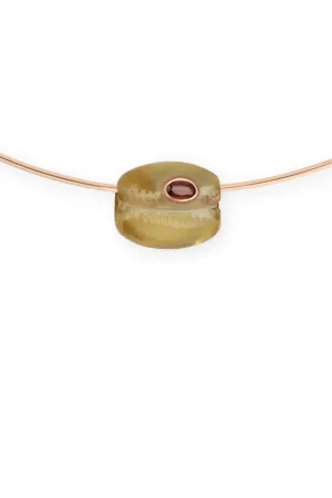 Lemon Quartz Bead | Orange Sapphire