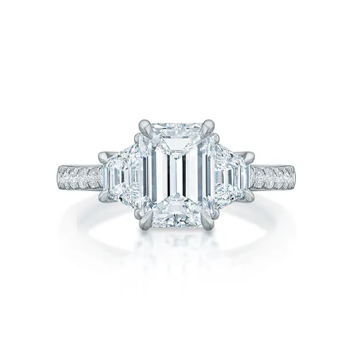 Lennon Emerald Three-Stone