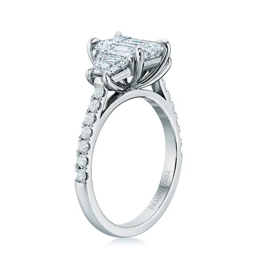Lennon Emerald Three-Stone