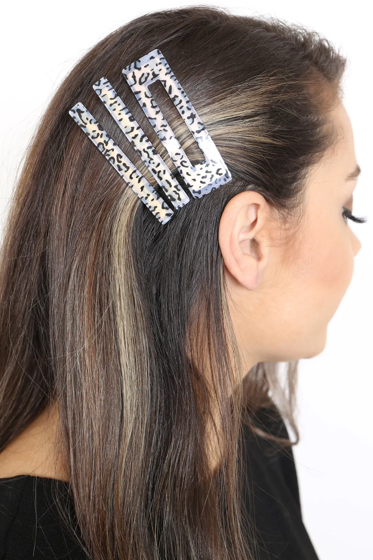 LEOPARD PRINT HAIR CLIP HAIR ACCESSORIES