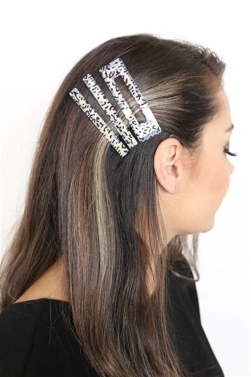 LEOPARD PRINT HAIR CLIP HAIR ACCESSORIES
