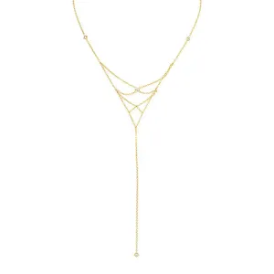 Lex "X' Diamond Lariat Necklace
