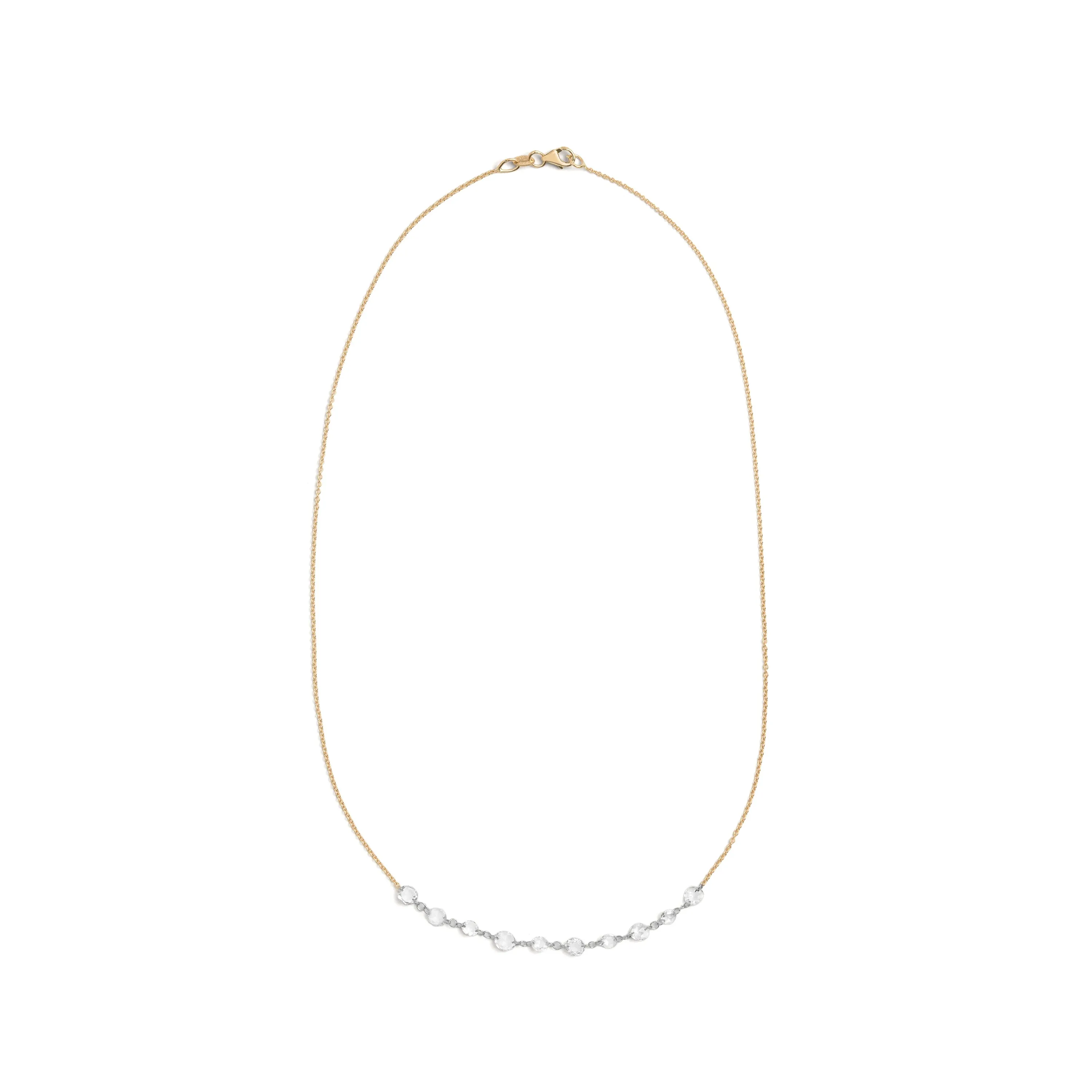 Lila Floating Rose Cut Necklace