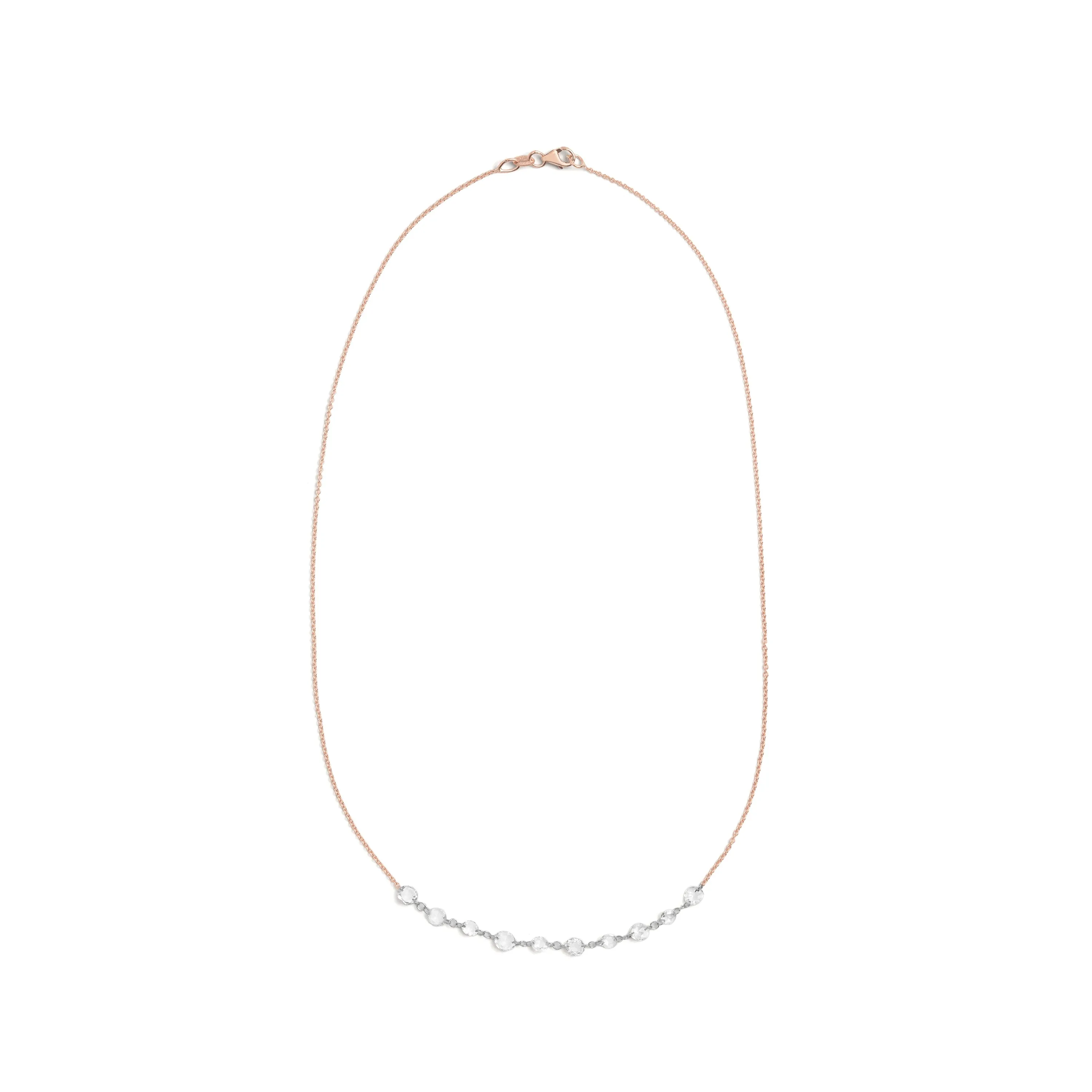 Lila Floating Rose Cut Necklace