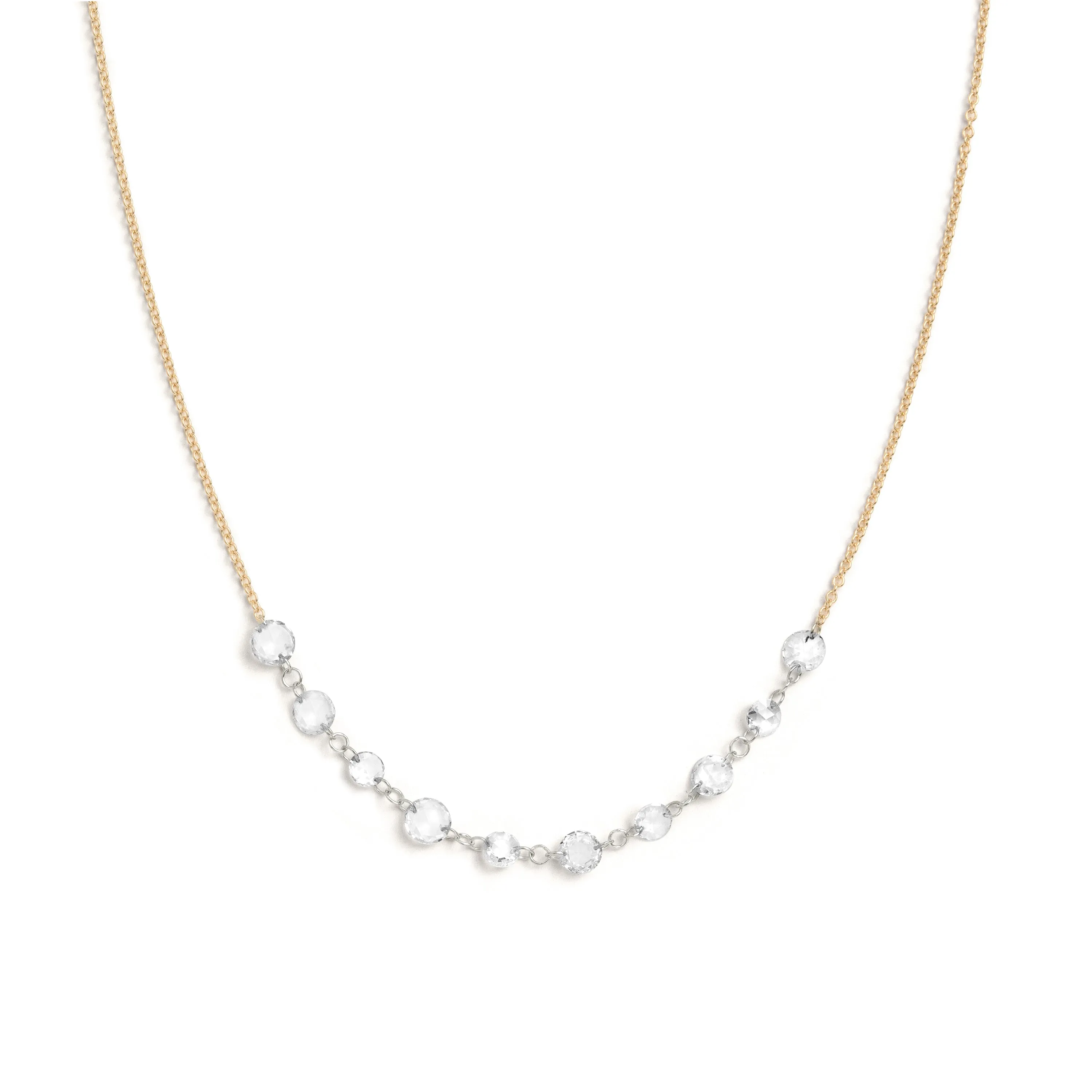 Lila Floating Rose Cut Necklace