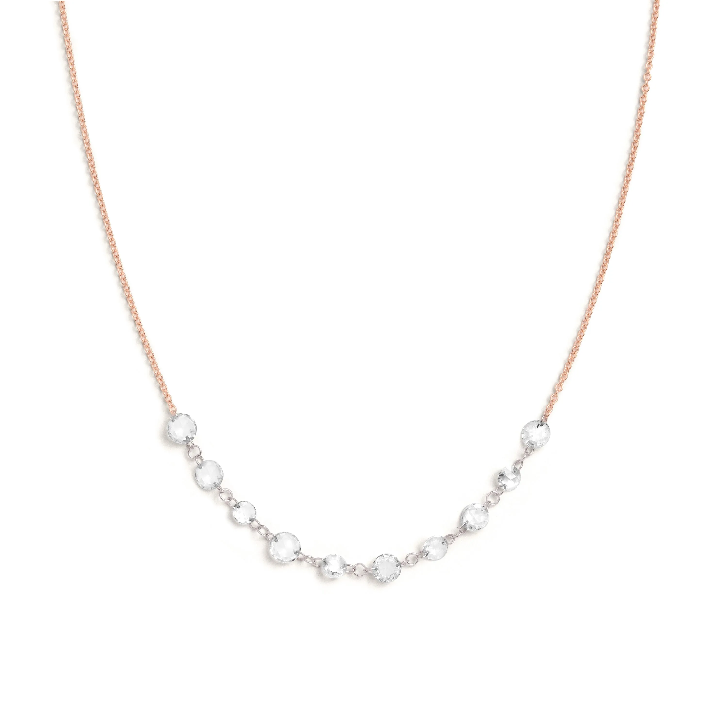 Lila Floating Rose Cut Necklace