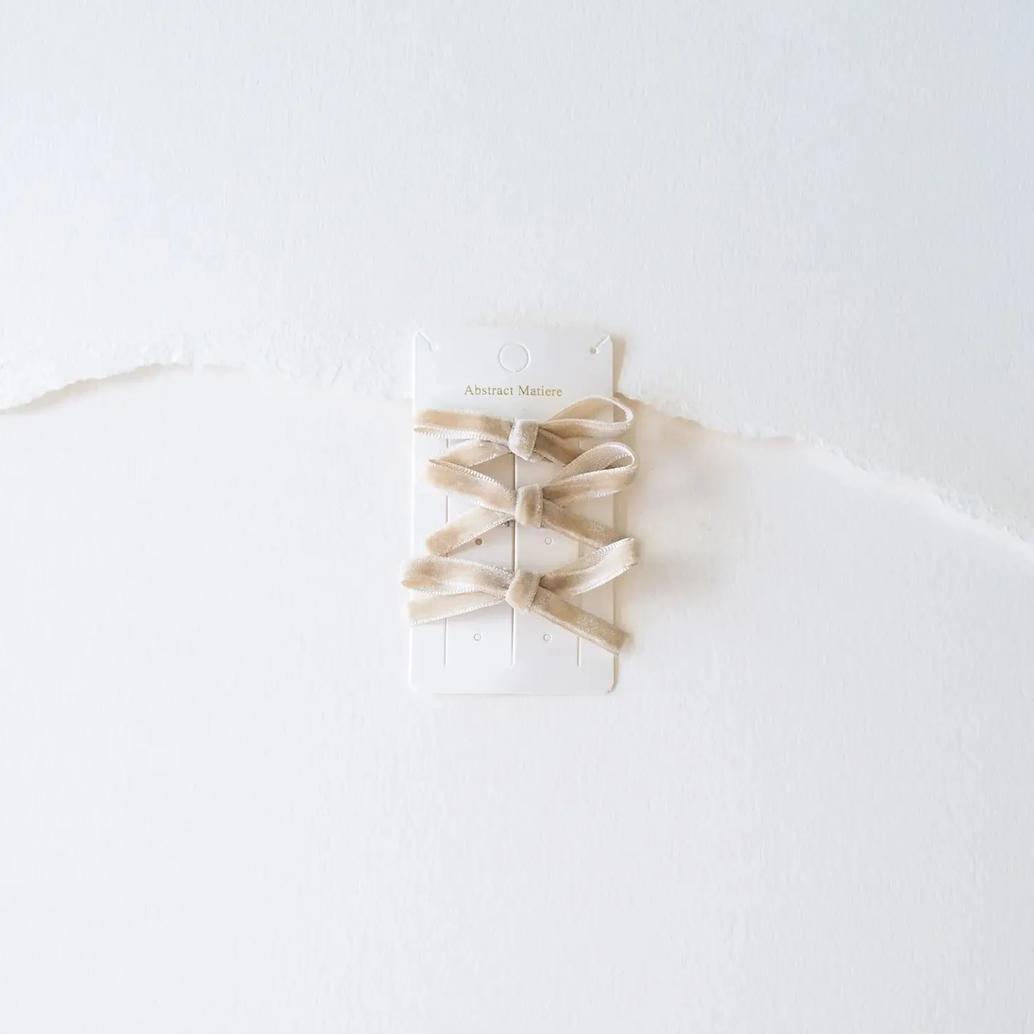 little velvet ribbon hair pin set
