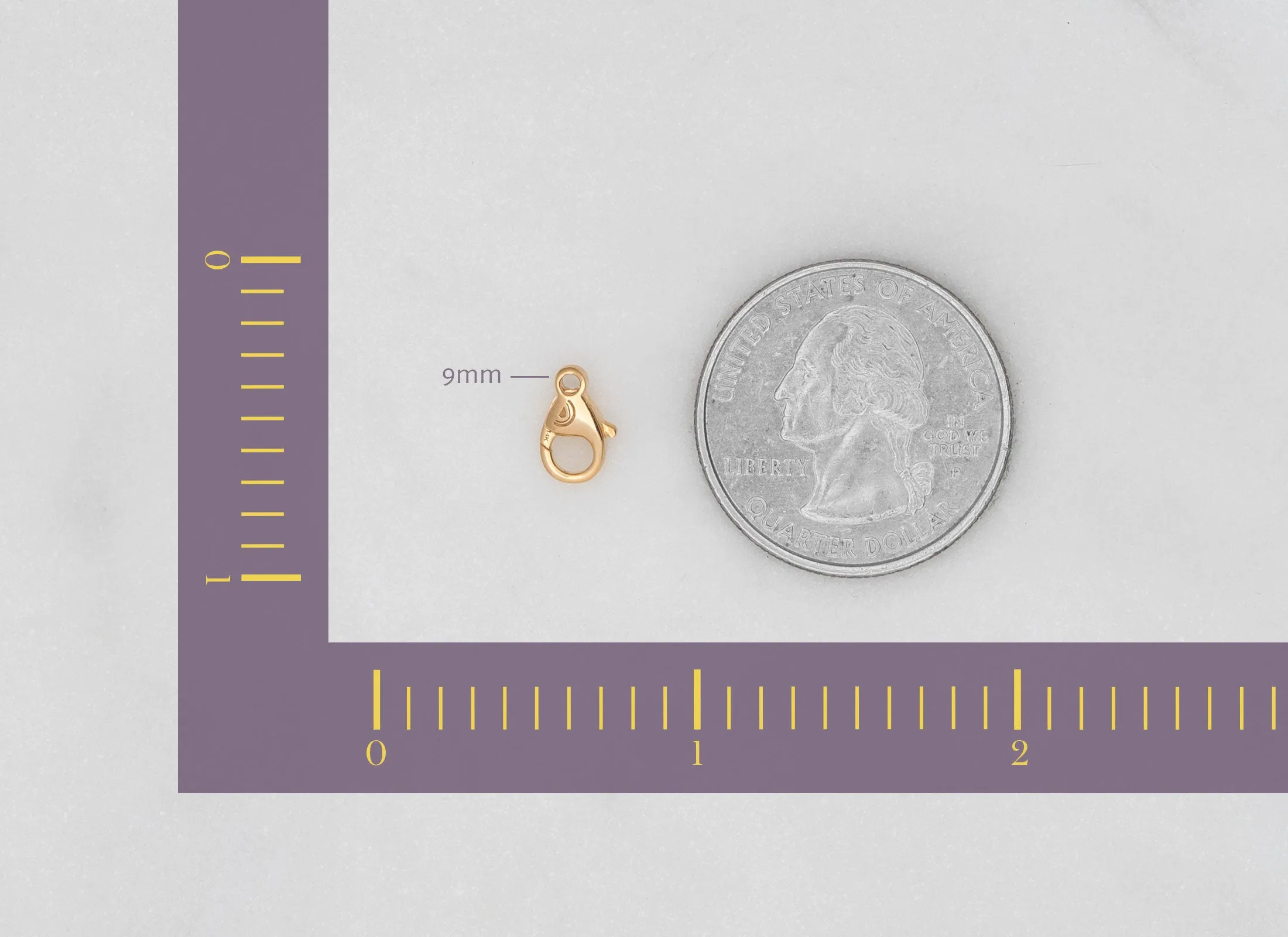 Lobster Claw Clasp in Fairmined Gold
